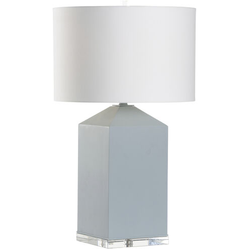 Chic 21.5 inch 100.00 watt Blue Table Lamp Portable Light