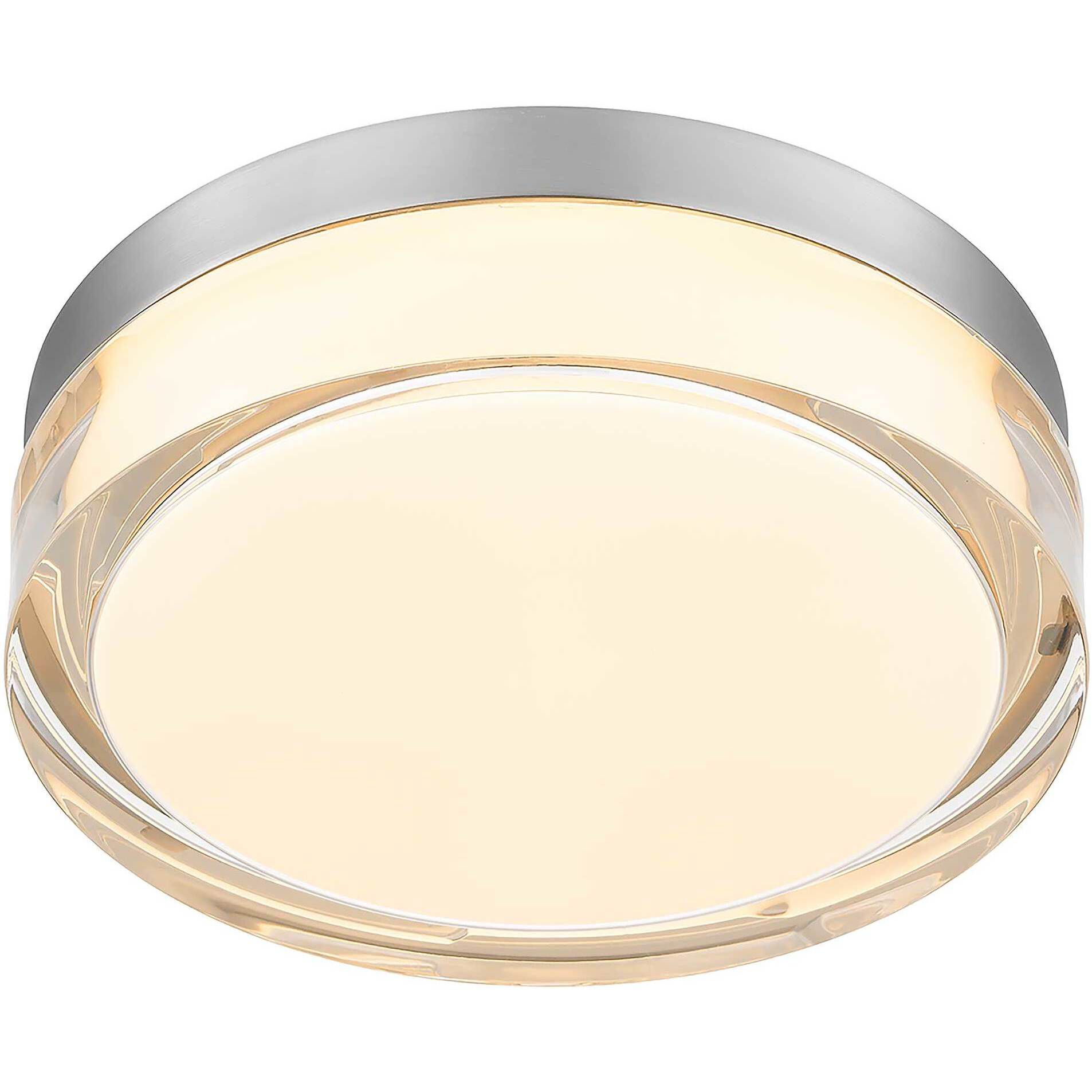 Sunspot LED 9 inch Brushed Stainless Steel Outdoor Flush Mount