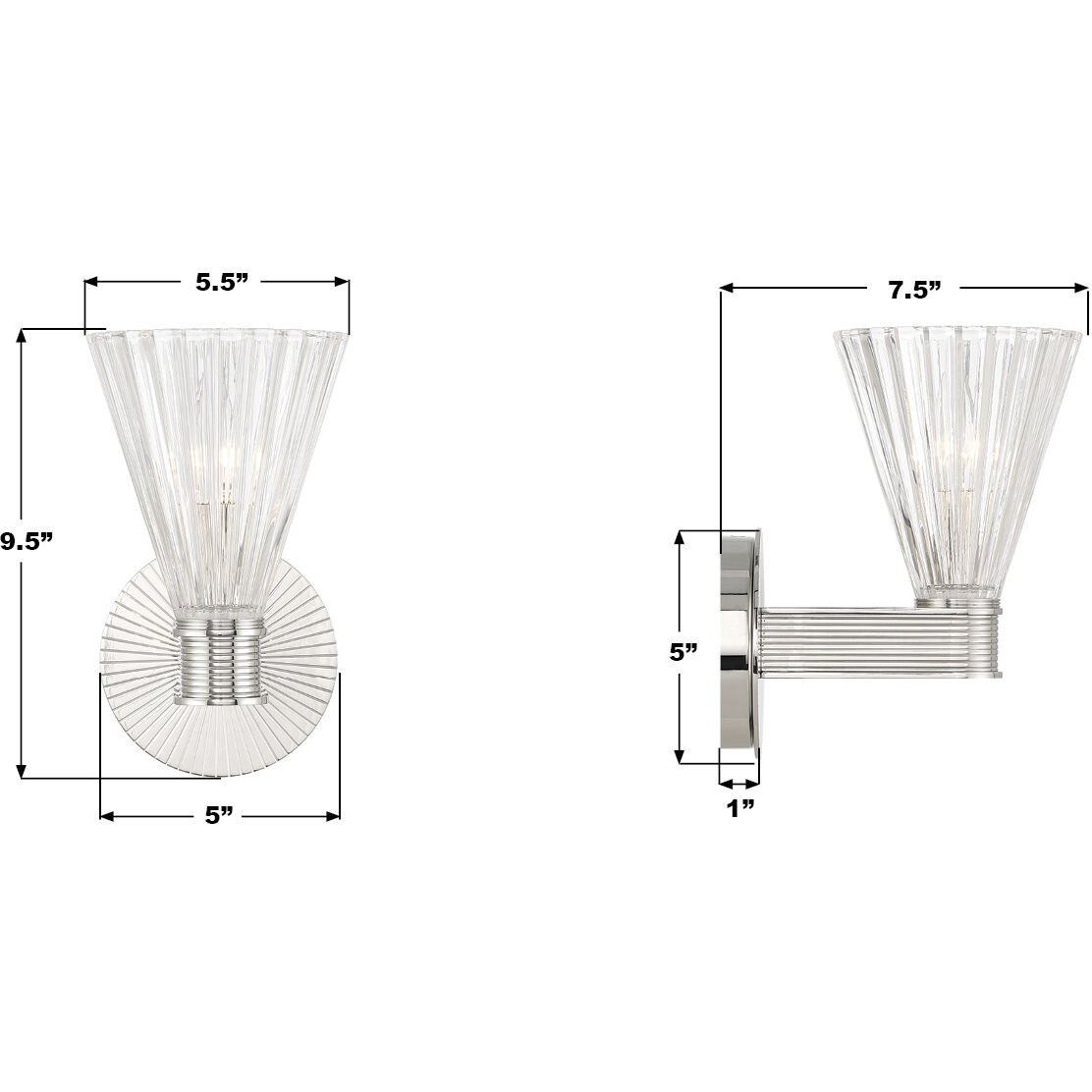 Lotus Bath Sconce Wall Light