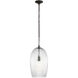 HABLE Serafina 1 Light 10.75 inch Aged Iron Pendant Ceiling Light