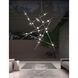 Constellation LED 37 inch Satin Nickel Pendant Ceiling Light in White Optical