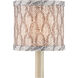 Plume Stone and Ivory 5 inch Chandelier Shade