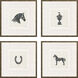 Animals Collection Black Framed Art