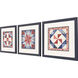 Simple American Red and White and Blue Framed Art, Propac