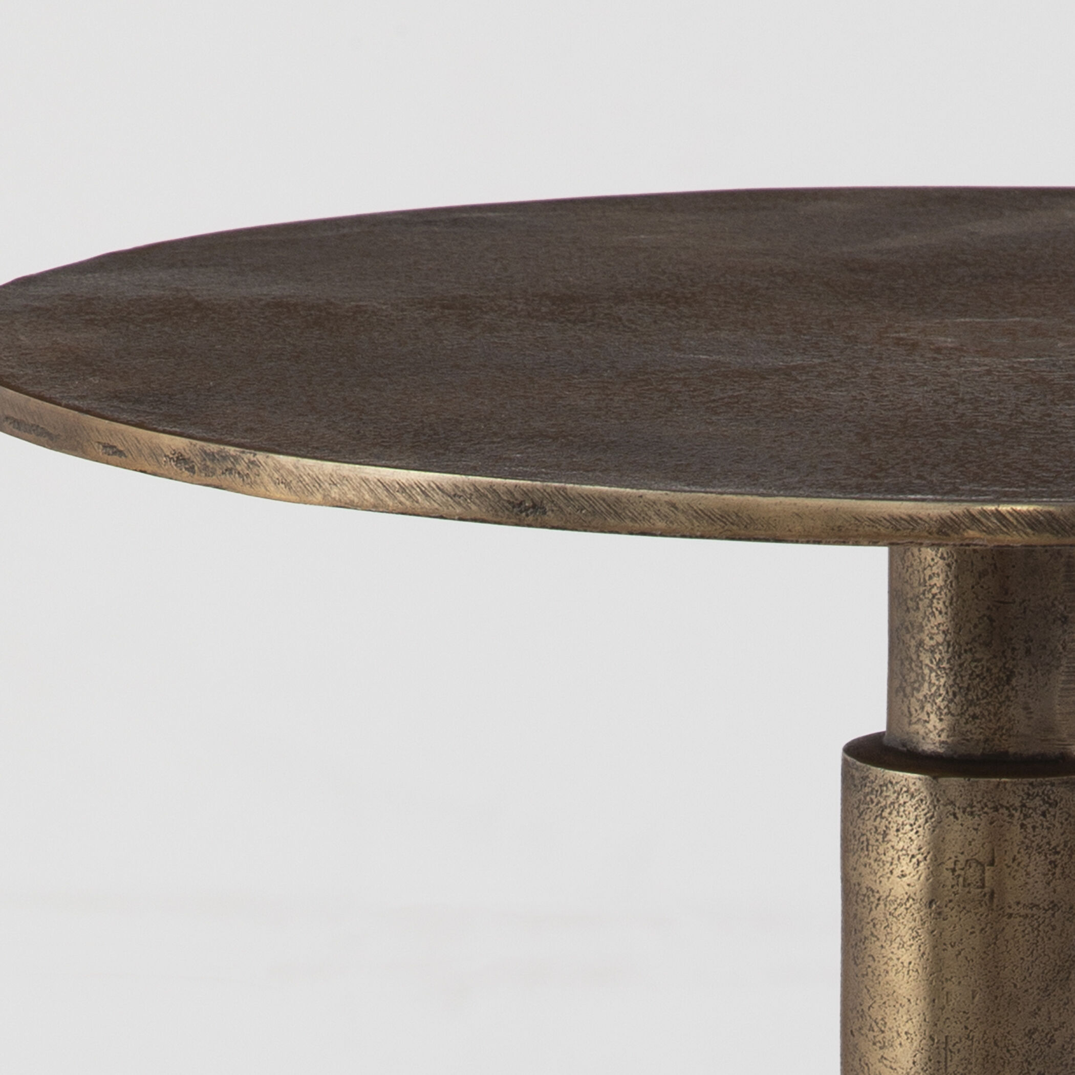 Descend 22.5 X 14 inch Antique Gold Accent Table