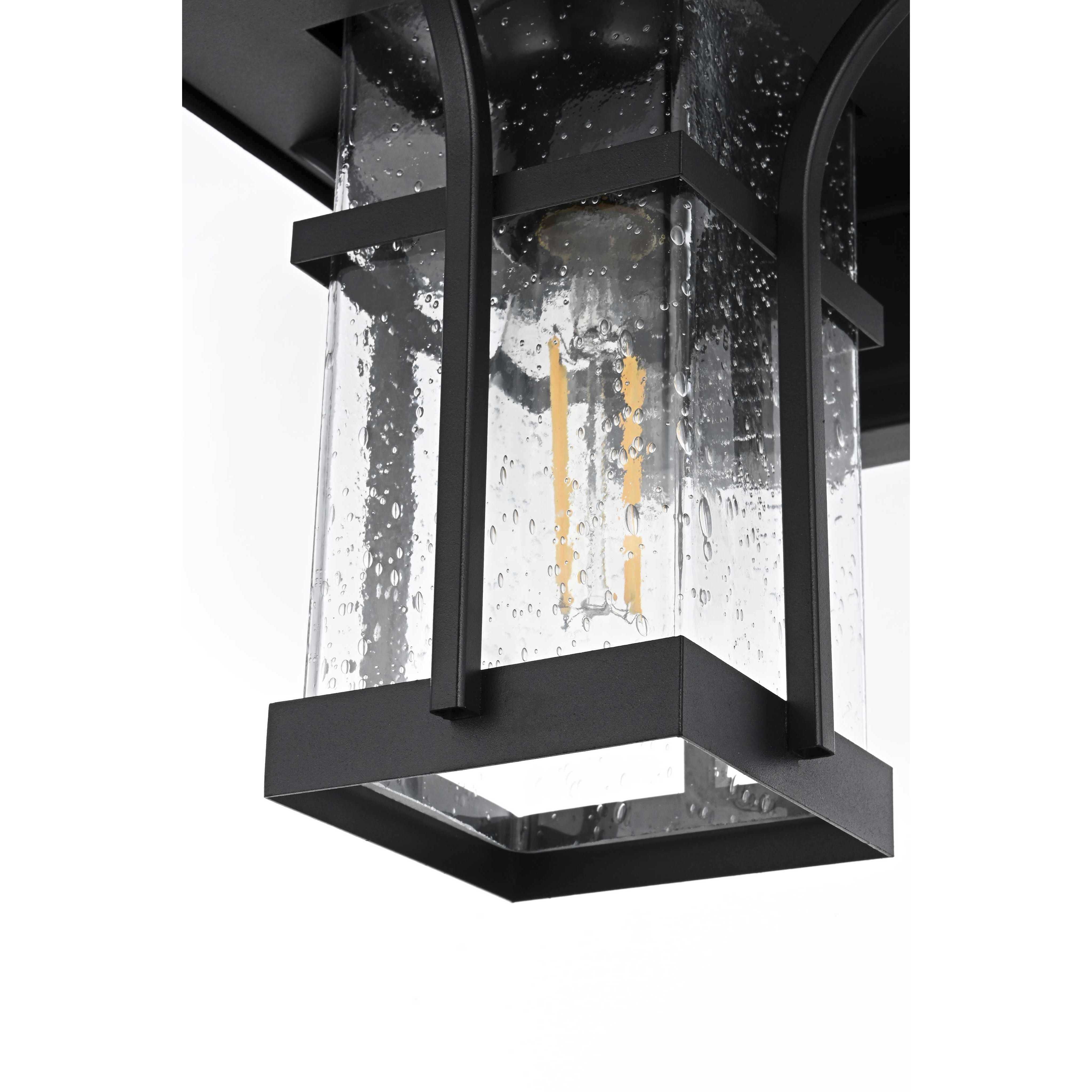 Woodstock 1 Light 11 inch Black Outdoor Wall Sconce