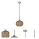 Medan 1 Light 10 inch Brushed Steel Pendant Ceiling Light