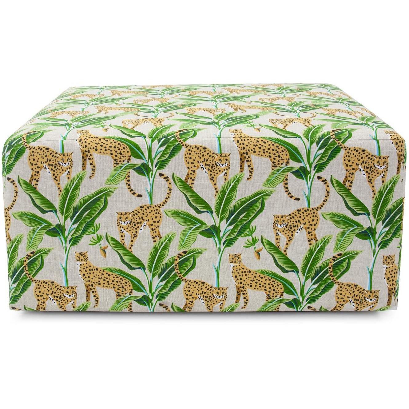 Safari Universal 17 inch Natural Outdoor Ottoman Frame & Cover