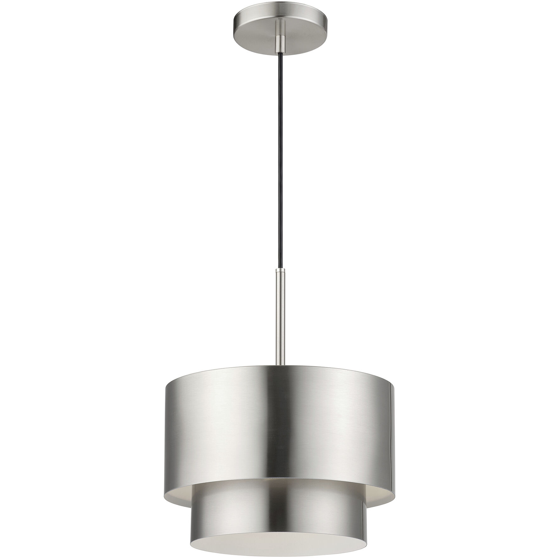 Zolana 1 Light 12 inch Brushed Nickel Pendant Ceiling Light