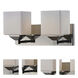 Quube 2 Light 13 inch Chrome Vanity Wall Light