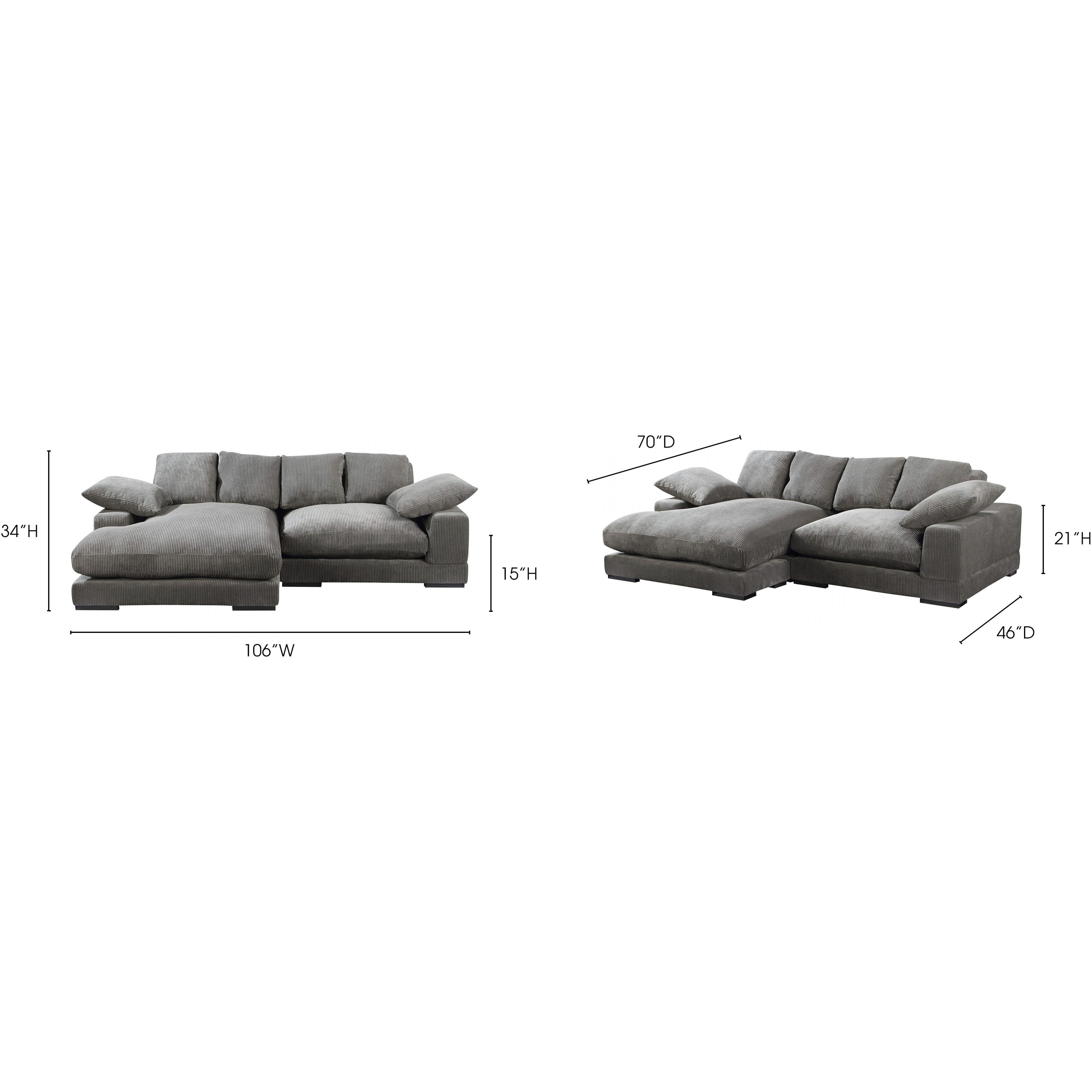 Plunge 106 X 46 inch Grey Sectional