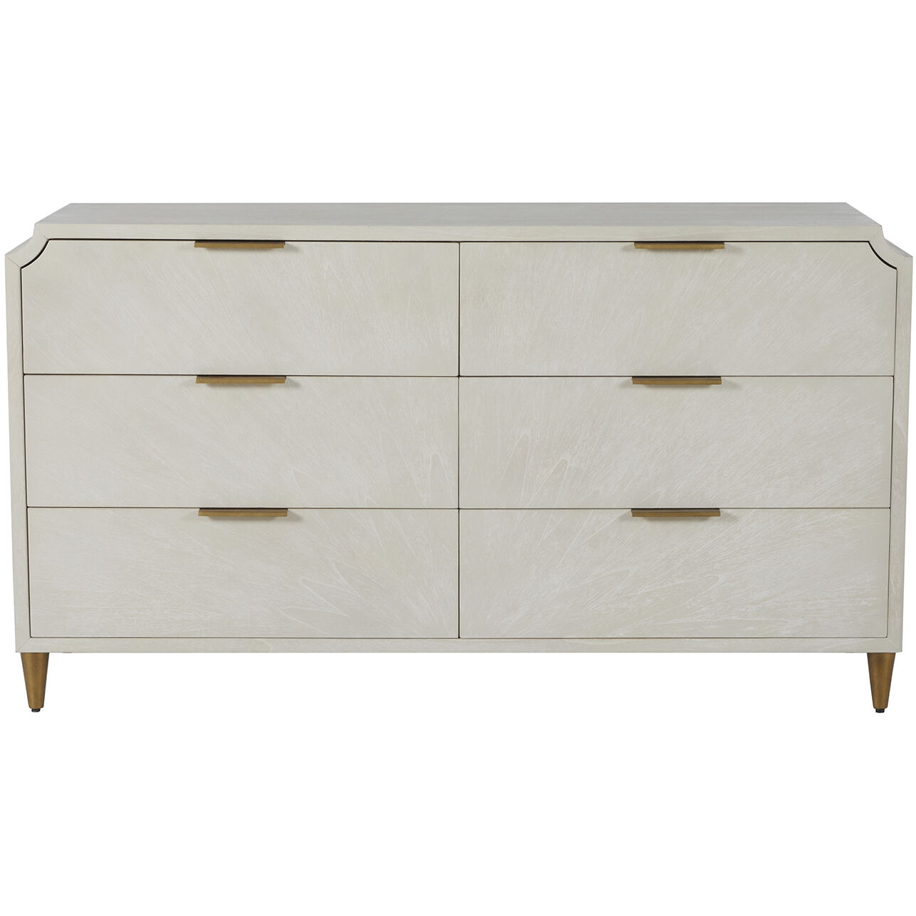 Chiri Cerused White / Stained Gold Chest