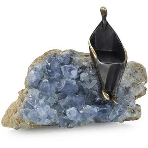 Cloaked Figure 6.5 X 5.75 inch Sculpture, on Kyanite, III