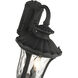 Oxford 3 Light 23 inch Textured Black Outdoor Wall Lantern