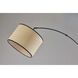 Bowery 74 inch 100.00 watt Black Arc Lamp Portable Light in Natural Woven with Black Trim 