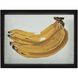 Bananas Yellow with White and Black Framed Wall Art