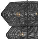 Lisa McDennon Luca LED 27.75 inch Black Chandelier Ceiling Light, Multi Tier