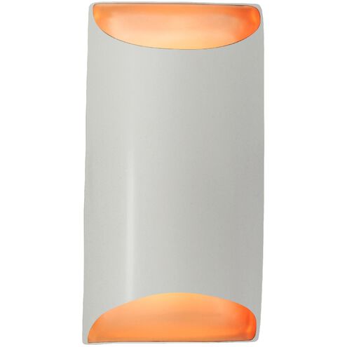 Ambiance LED 5.5 inch Matte White and Champagne Gold ADA Wall Sconce Wall Light