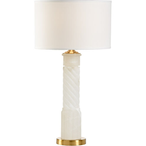 Chelsea House 34 inch 100.00 watt Natural White/Coffee Bronze Table Lamp Portable Light