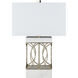 Dorian 24 inch 100 watt White Table Lamp Portable Light