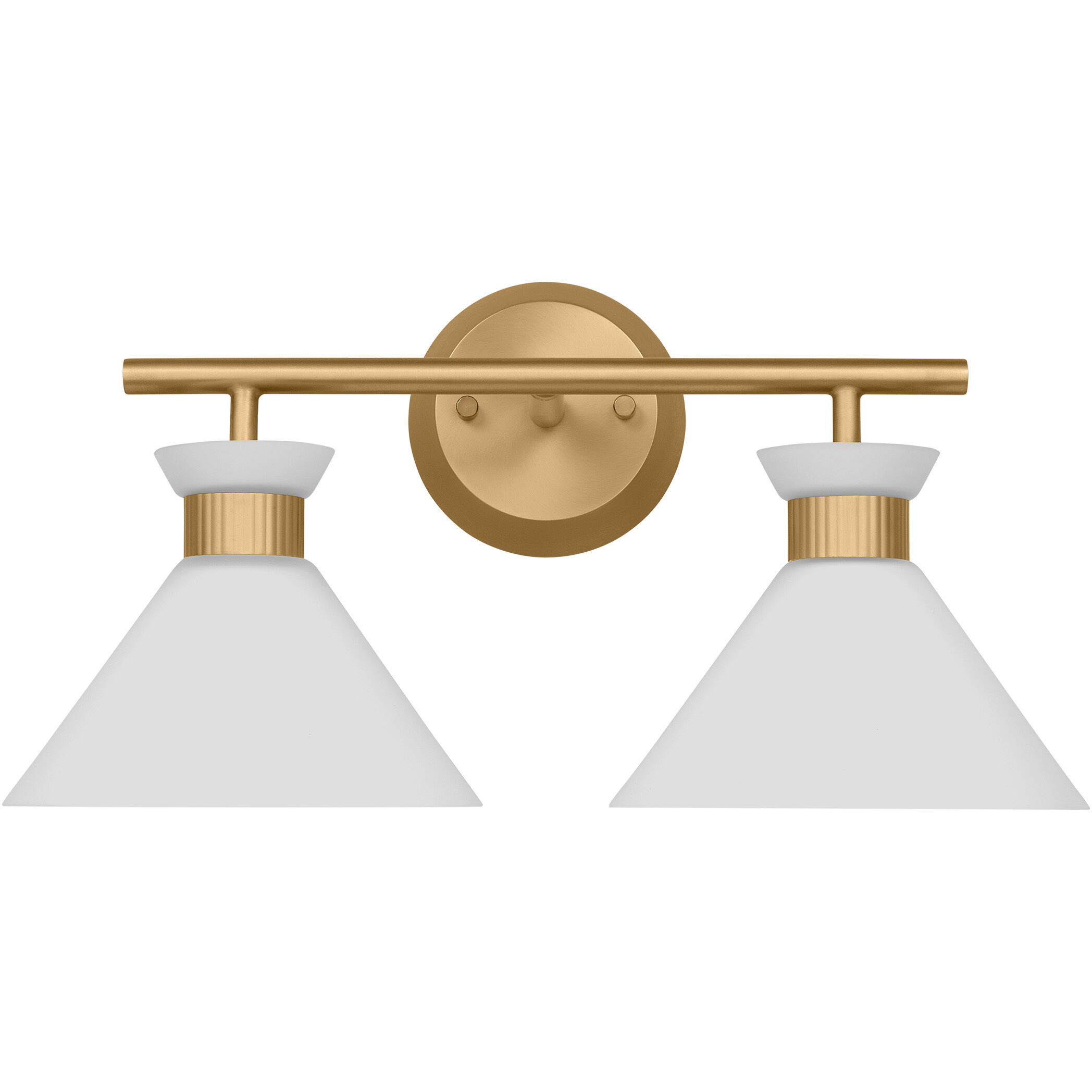 Drew & Jonathan Belcarra 2 Light 17.25 inch Satin Brass Wall Bath Fixture Wall Light