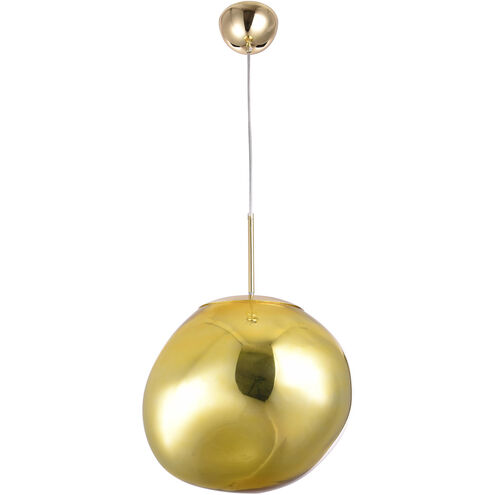 Canada 1 Light 15 inch Gold Single Pendant Lighting Ceiling Light