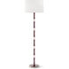Kane 64.5 inch 150.00 watt Sugar Plum and Rose Water with Polished Nickel Floor Lamp Portable Light in Ascot White