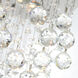 Rain Drop 5 Light 16 inch Chrome Flush Mount Ceiling Light