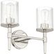 Andrea 2 Light 15 inch Polished Nickel Vanity Light Wall Light