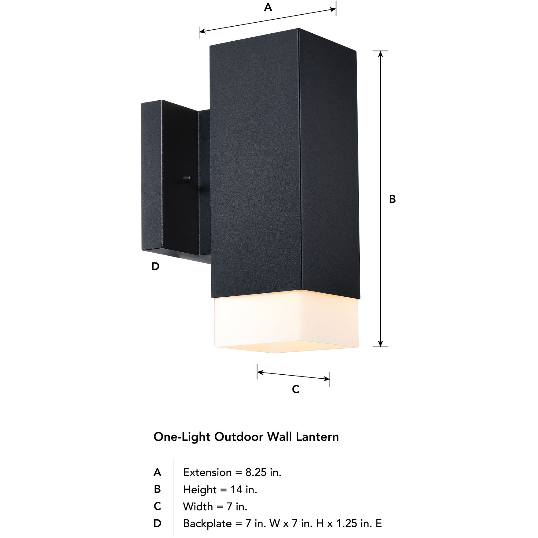 Willowsong 1 Light 14 inch Black Outdoor Wall Sconce