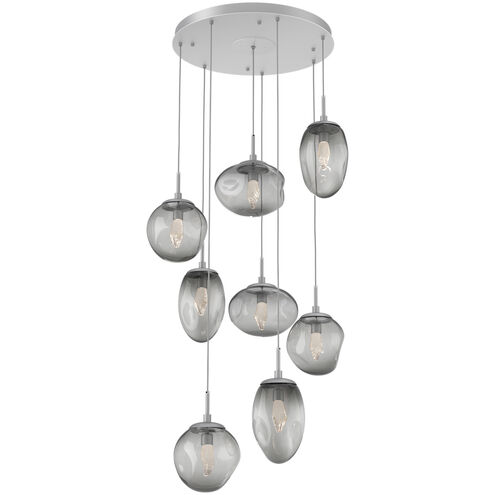 Cosmos LED LED Classic Silver Chandelier Ceiling Light, Round Multi-Pendant