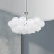 Miles 8 Light 35.5 inch Polished Chrome with Frosted Chandelier Ceiling Light