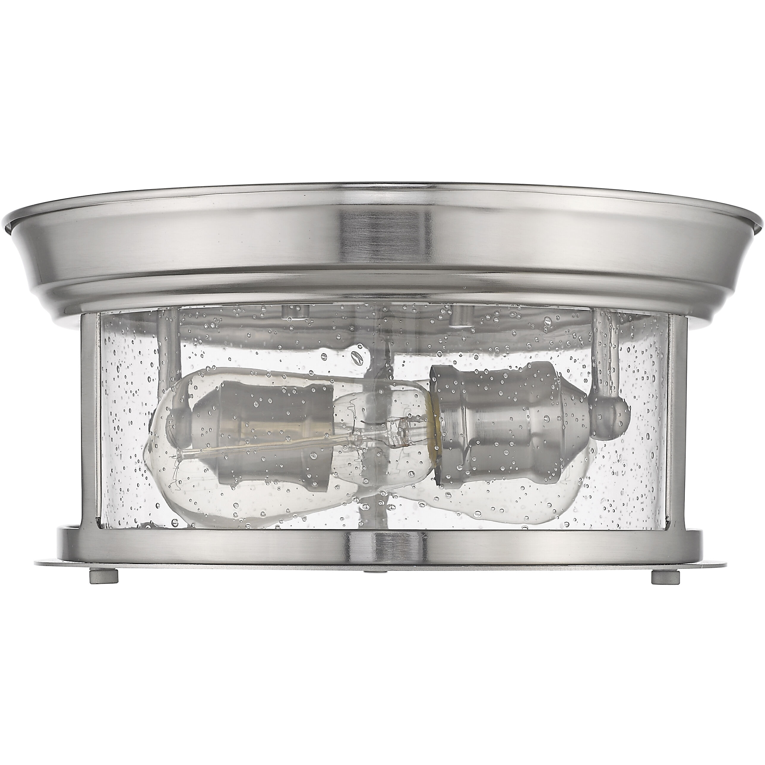 Sonna 2 Light 11 inch Brushed Nickel Flush Mount Ceiling Light
