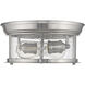 Sonna 2 Light 11 inch Brushed Nickel Flush Mount Ceiling Light