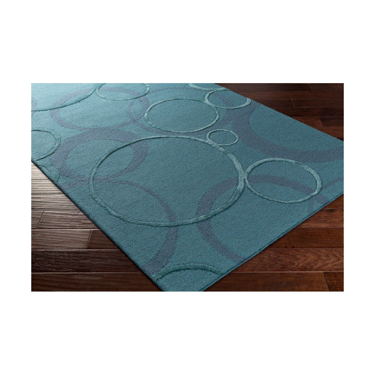 Alexander 72 X 48 inch Teal Indoor Area Rug, Rectangle