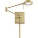 George's Reading Room 1 Light 13.75 inch Swing Arm Light/Wall Lamp