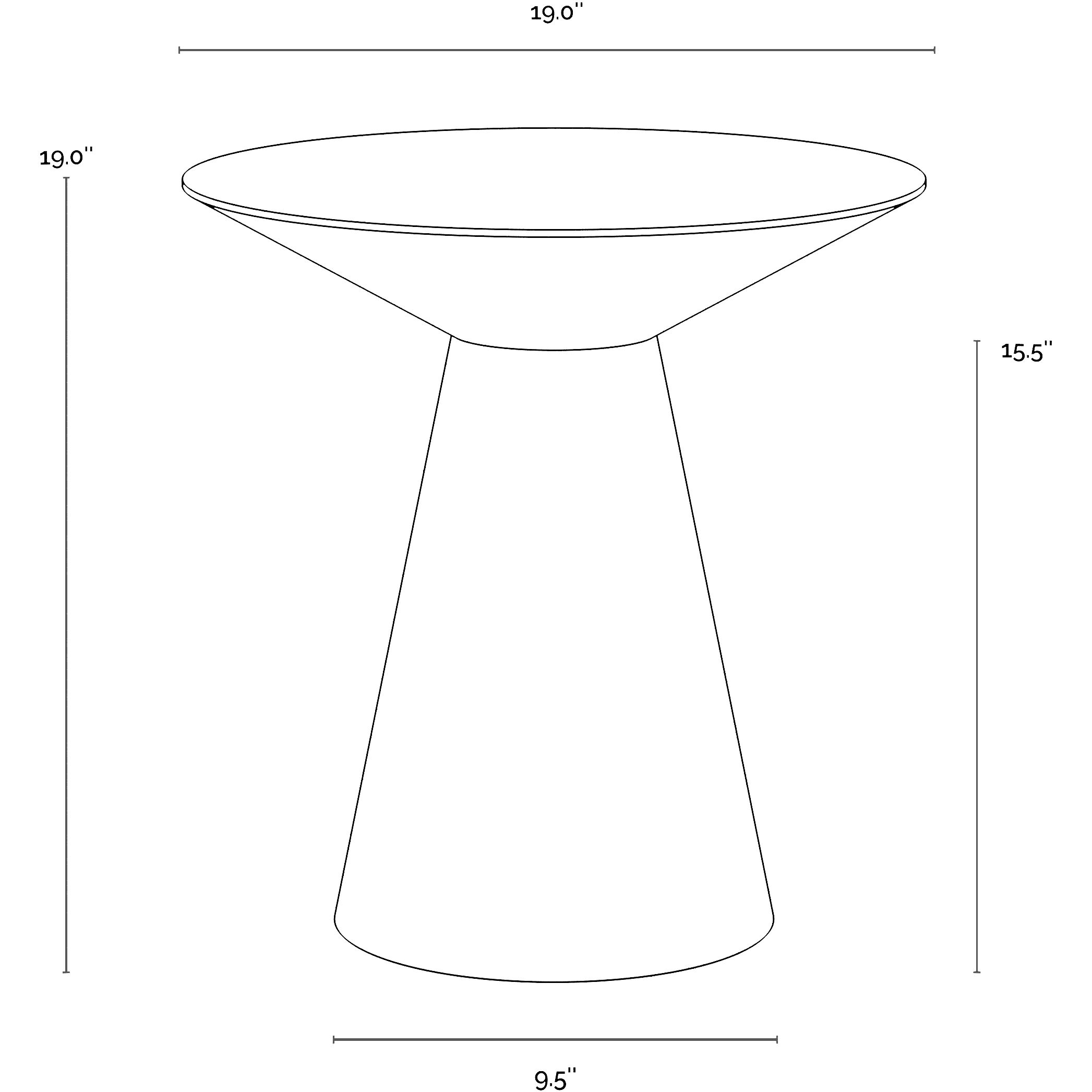 Carmel 19 X 19 inch Stainless Steel End Table