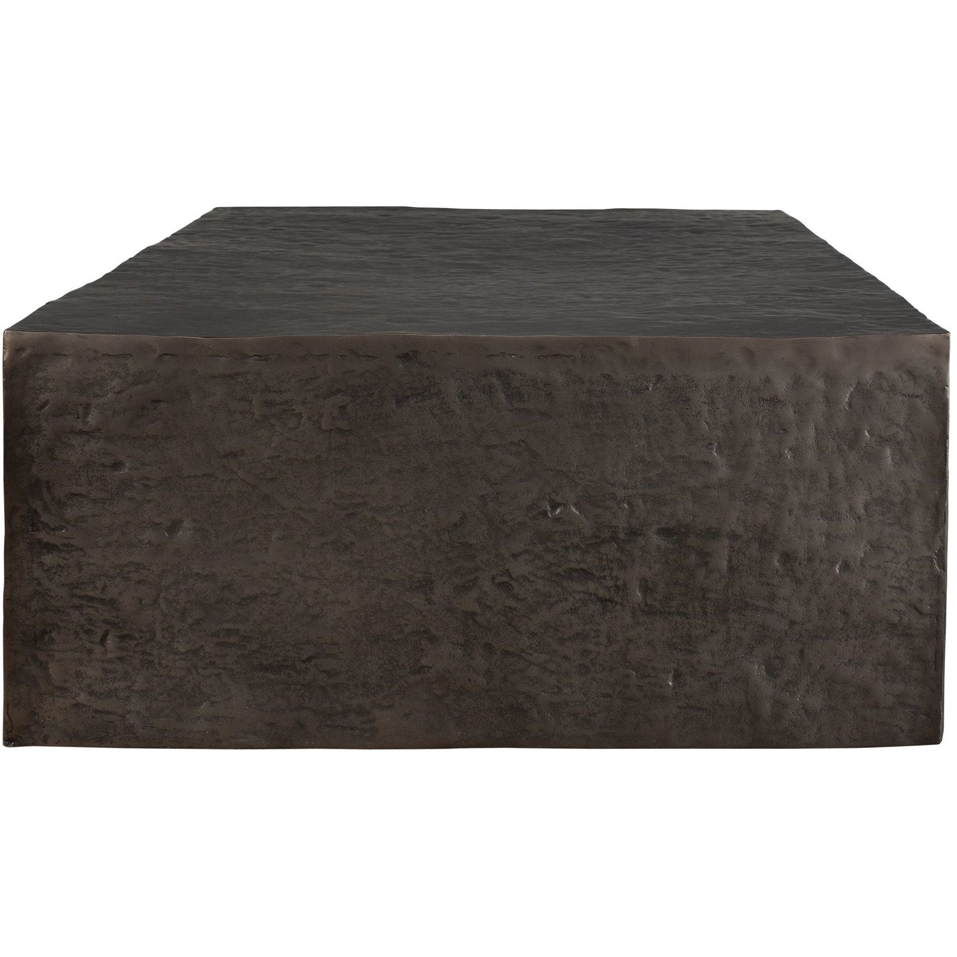 Obra 48 X 14 inch Dark Bronze Outdoor Coffee Table