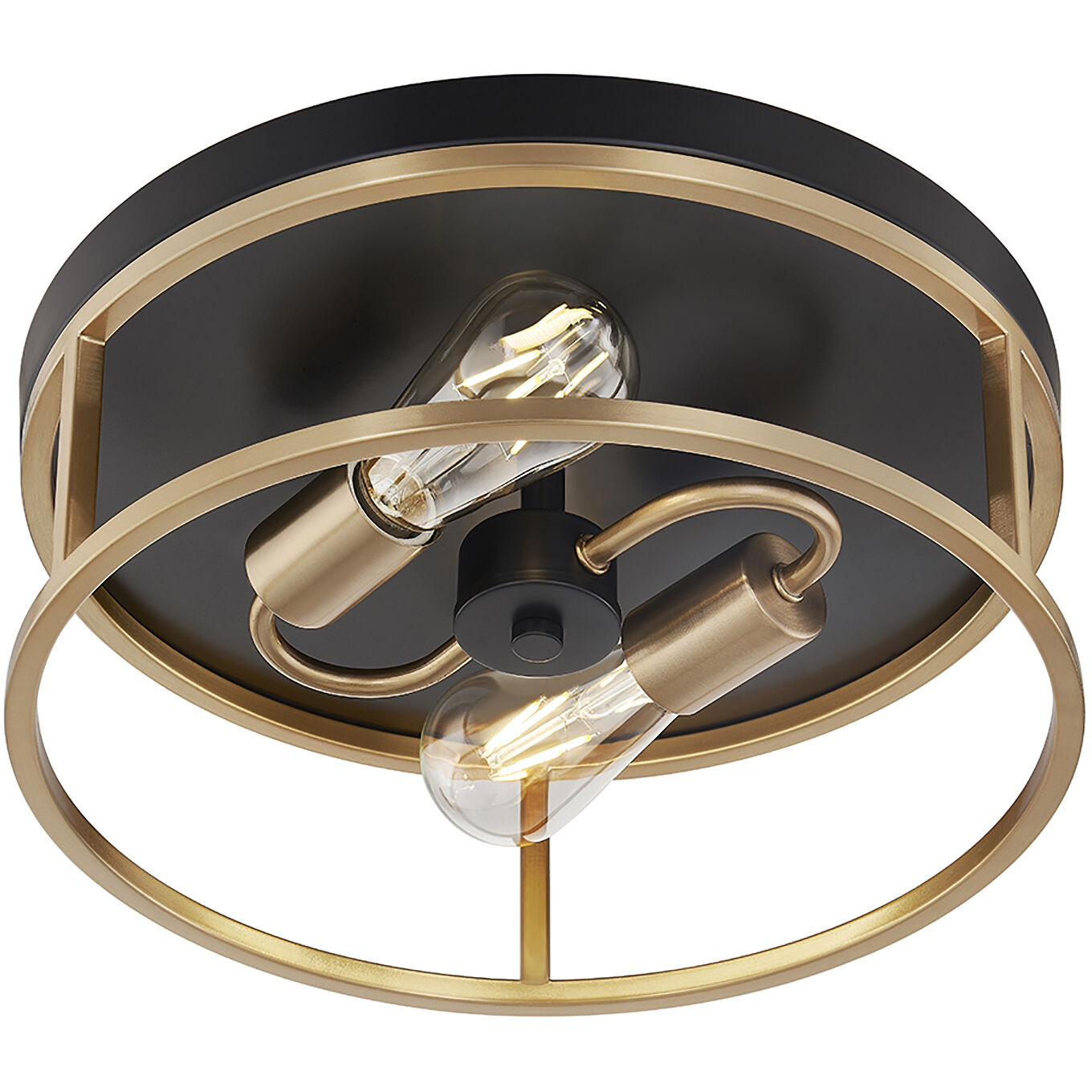 Knox LED 13 inch Matte Black Flush Mount Ceiling Light