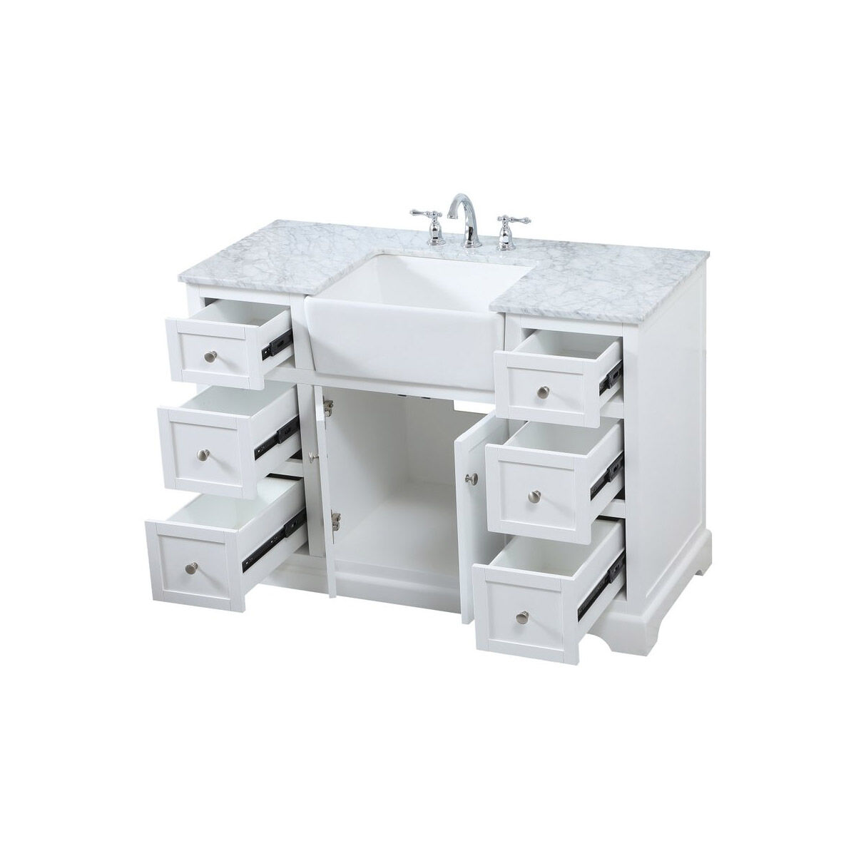 Franklin 48 X 22 X 35 inch White Bathroom Vanity Cabinet