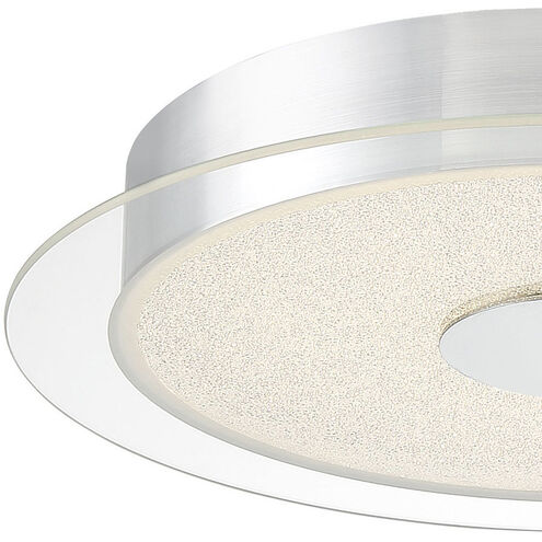 Diamond Dust LED 15.75 inch Chrome Flush Mount Ceiling Light
