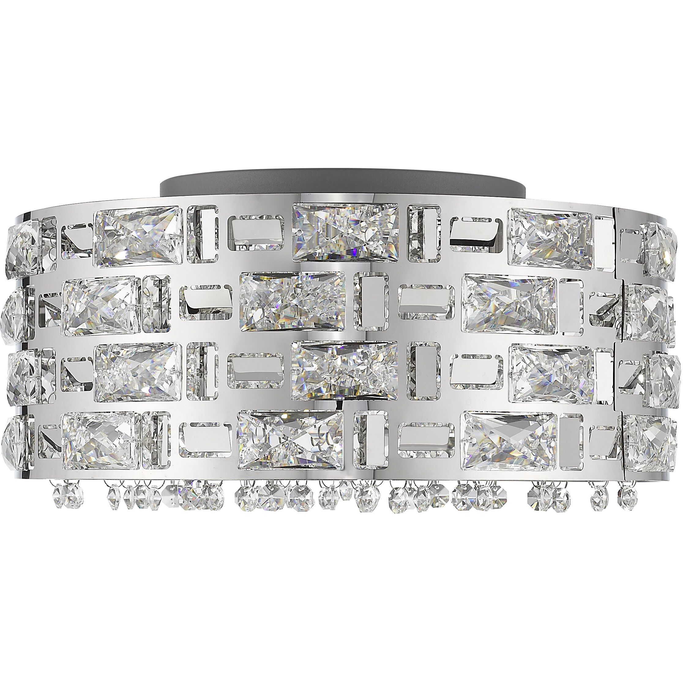 Aludra 5 Light 15.5 inch Chrome Flush Mount Ceiling Light