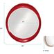 Ellipse 39 X 35 inch Glossy Red Wall Mirror