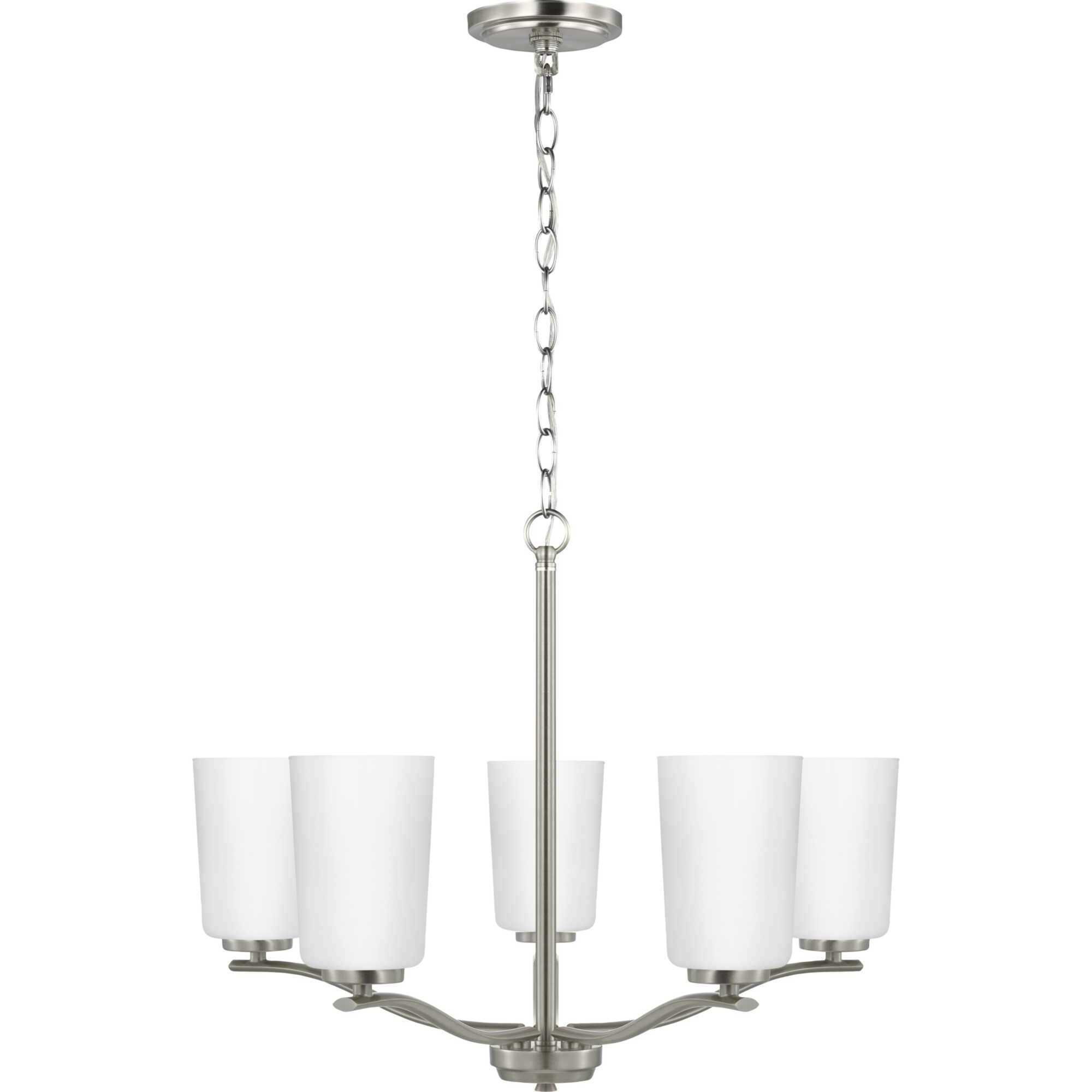 Adley 5 Light 22.87 inch Brushed Nickel Chandelier Ceiling Light 