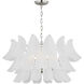 C&M by Chapman & Myers Chloe 5 Light 31.75 inch Polished Nickel Chandelier Ceiling Light