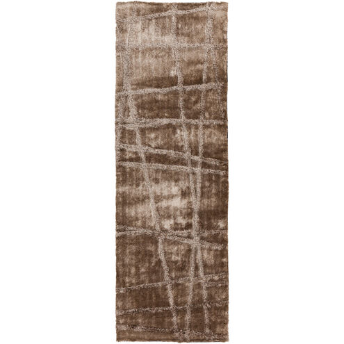 Graph 96 X 30 inch Khaki, Ivory Rug