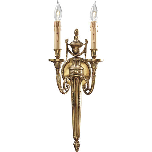 Jonathan 2 Light 8 inch Stained Gold Wall Sconce Wall Light