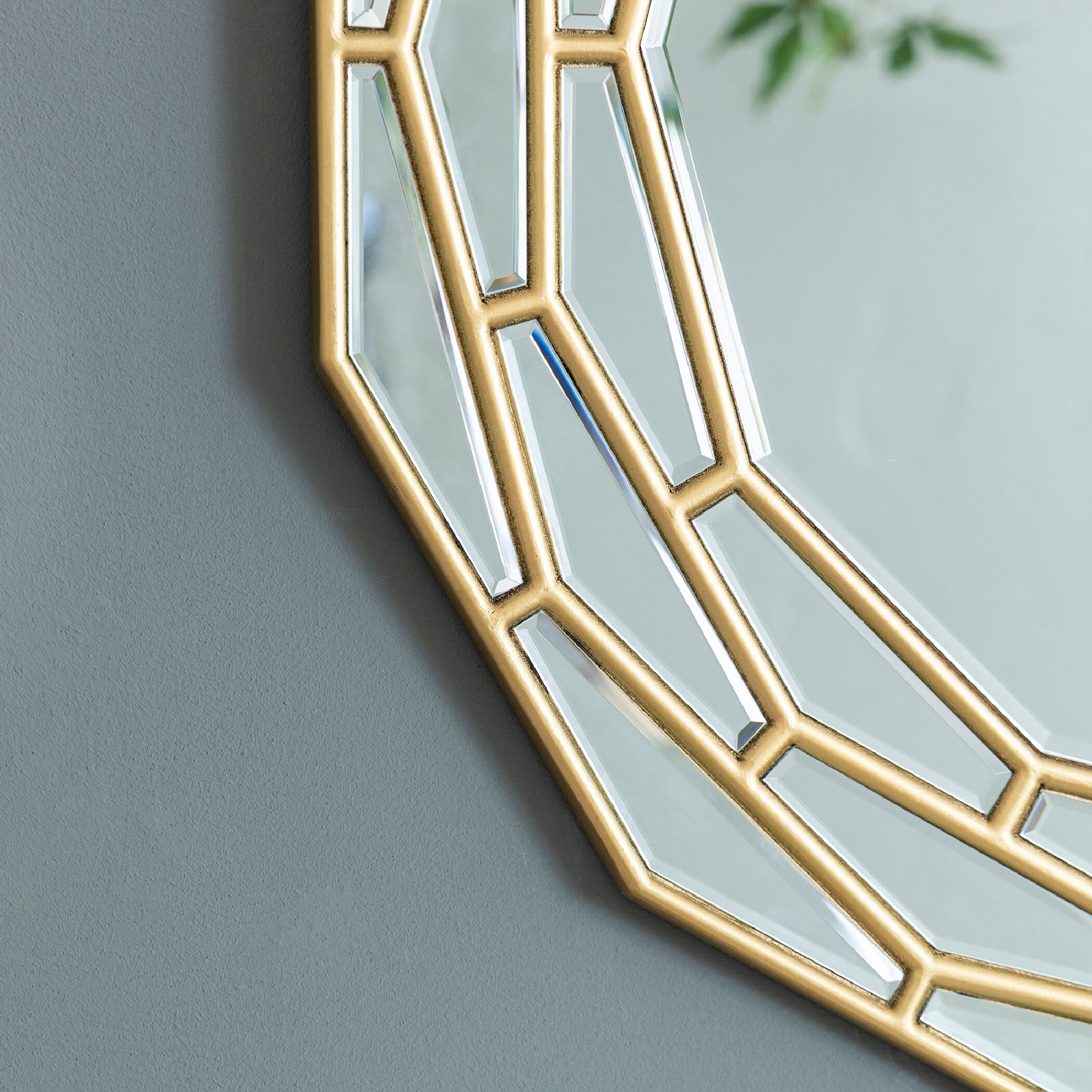 Anita 35.4 X 35.4 inch Gold Wall Mirror