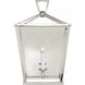 Chapman & Myers Darlana 1 Light 17 inch Polished Nickel Wall Lantern