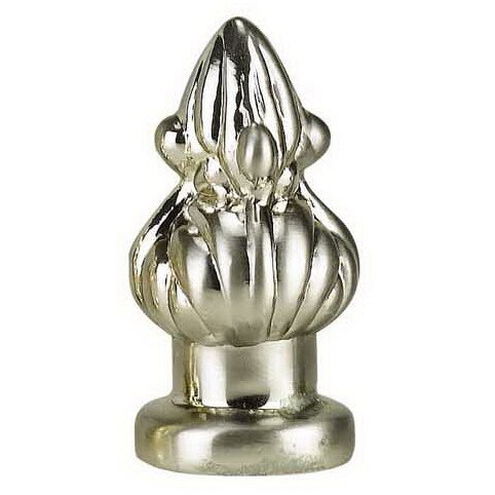 Signature Finial in White Cast Metal